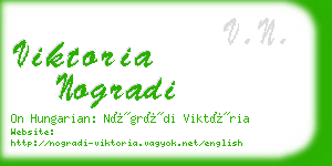 viktoria nogradi business card